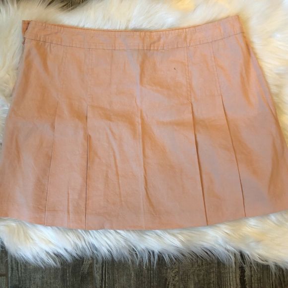 Theory Dresses & Skirts - Theory “Vince” Peach Skirt Linen Blend 12